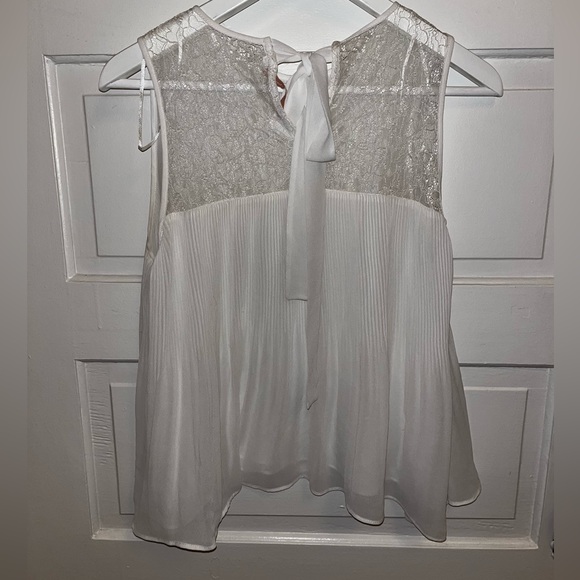White chiffon blouse - tank top - Picture 2 of 2